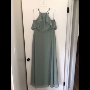 Birdy Grey Chiffon Sage Bridesmaid Dress - XL
